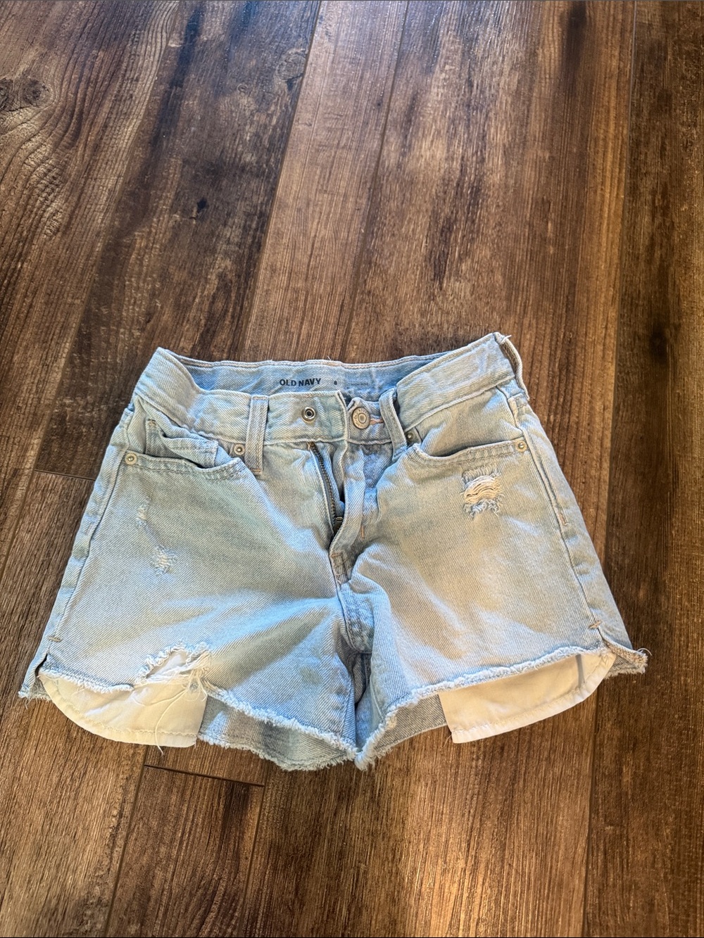 Old Navy Light Wash Distressed Denim Shorts - Women's